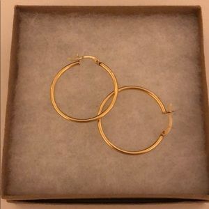Gold hoop earrings